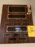 2010 & 2011 bocce plaque