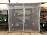 Lockable tool cage