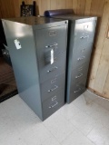 2 metal file cabinets