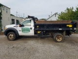 2015 Ford F550 with dump bed, 6.7L powerstroke diesel, Boss V plow with bracket, 53,635 miles