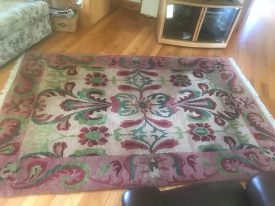 Handwoven Wool rug 6ftx10ft