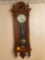 Antique Vienna regulator clock w/ single weight, 46