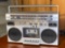Soundesign AM/FM radio cassette player.
