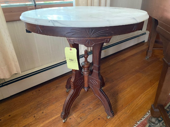 Victorian marble top stand