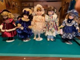 (5) Dolls incl. Rose Collection 