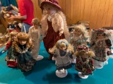 (8) Porcelain dolls incl. Ashley Belle Princess Diane