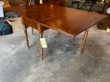 Cherry gate leg drop leaf table, 65 x 45 top