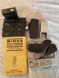 Minix pocket mini camera, flash attachment, film
