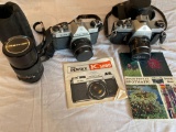 Pentax Anahi K1000 & Spotmatic cameras, Tamron 55mm lens