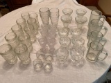 Water glasses, glass mugs, etc.