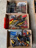 Clamps, drill bits, screwdrivers, etc.