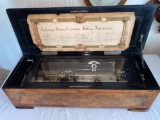 St. Croix Swiss cylinder music box, (3) good cylinders, each w/ (6) Aires, works fine!