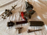 Watch maker tools, vise, miniature anvil