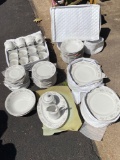 Cannes service for (16) China, 86 pcs. total