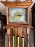 Grandfather clock w/ triple weight, 76