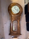 English Parliament style carved regulator clock, 50