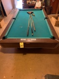 Valley pool table, 8' long x 49