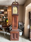 Hart & Truesdale hand painted face grandfather clock