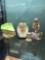 Head vases, figurine, 4 ice cream bowls
