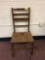 Vintage wooden chair folding chair