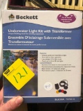 Beckett underwater light kit with transformer new in box