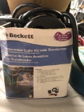 Beckett underwater light kit with transformer open box