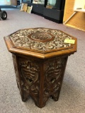 Ornate wooden carved stand