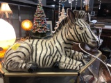 Lg zebra figurine resin