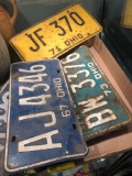Vintage license plates Ohio 1967, '63, '71, '70, '69, '65