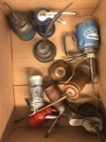 Collection of 10 Oilers oil cans