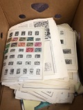Pages from a stamp collector album