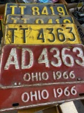 (5) Vintage License Plates