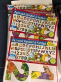 Scholastic alphabet and number bulletin board several packs