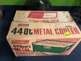 Coleman 44 qt cooler vintage in box