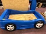 Blue toddler Little Tikes bed