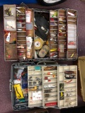 Two tackle boxes full of tackle