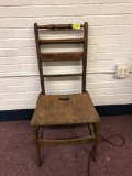 Vintage wooden chair folding chair