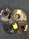 5lb five York weight plates