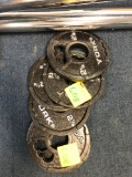 6 -2 1/2 lb York weight plates