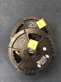 2- 25lb York weight plates