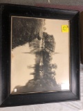 Photo print in frame of French water scene