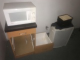 Sunbeam microwave, cabinet (needs work on drawer slides)