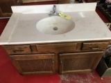 43in marble top vanity