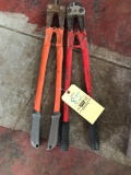 Two sets bolt cutters