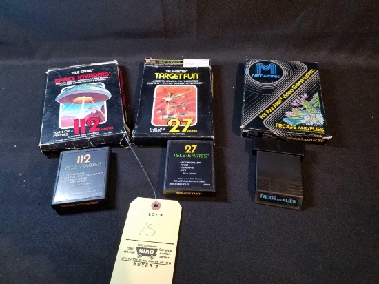 Atari games frogs flies, space invaders, target fun