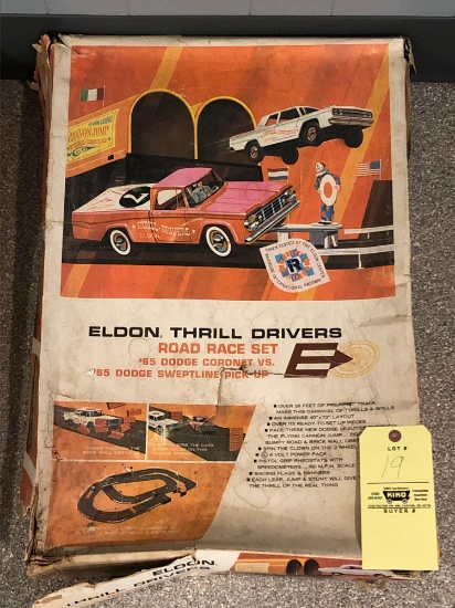 Eldon Thrill Drivers Slot Car Road Race Set