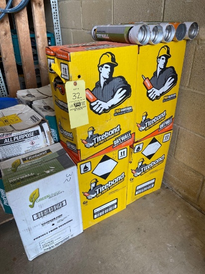 (5) Boxes of Titebond Drywall Adhesive