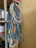 Wood Cart and Hose