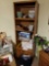 Oak shelf, card making supplies