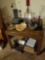 End table, decor items